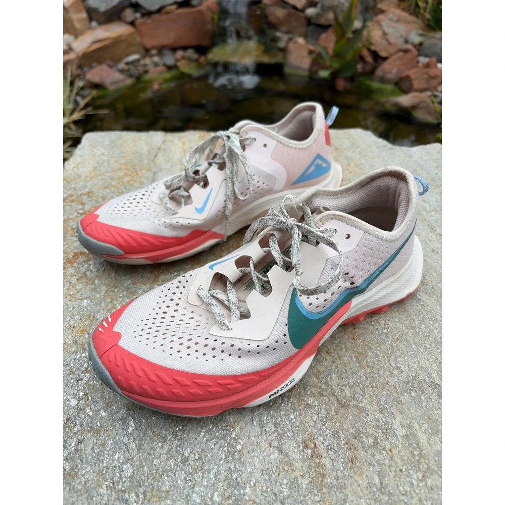 Nike Air Zoom Terra Kiger 7 Trail Running Shoes Pink Red CW6066-600 Mens 8